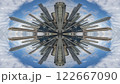 london skyline abstract tiny planet pattern 122667090