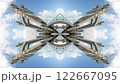 london skyline abstract mirrored pattern 122667095