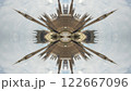 london skyline abstract mirrored pattern 122667096