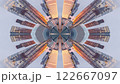 london skyline abstract tiny planet pattern 122667097