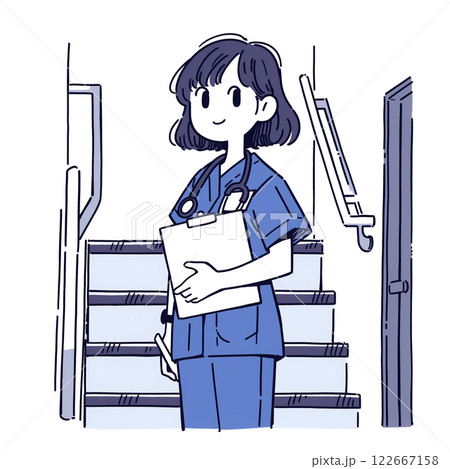 看護師・医療従事者のイラスト 122667158
