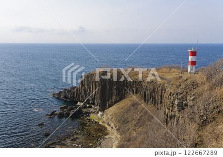 津軽国定公園、袰月海岸 高野崎灯台 青森 津軽国定公園、袰月海岸 高野崎灯台 青森 122667289