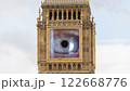 big ben in london, england with the clock face replaced with eye 122668776