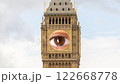 big ben in london, england with the clock face replaced with eye 122668778