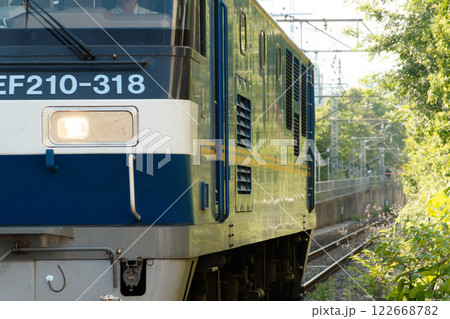 東海道本線の貨物支線高島線を走る単行機関車EF-210 東海道本線の貨物支線高島線を走る単行機関車EF-210 122668782