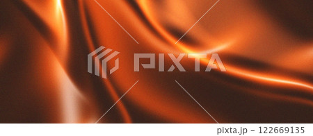 Abstract dark orange flowing background with grainy texture 122669135