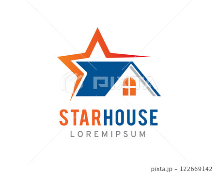 Star House logo symbol or icon template 122669142