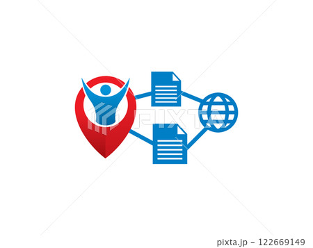 People share files logo symbol or icon template 122669149