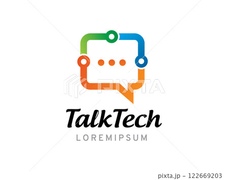 Talk technology logo symbol or icon templateのイラスト素材 [122669203] - PIXTA