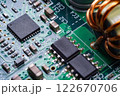 コンピューター上の基盤AIの俯瞰クローズアップ 122670706