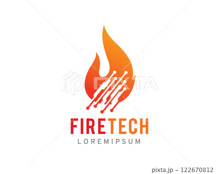 Fire technology logo symbol or icon template Fire technology logo symbol or icon template 122670812