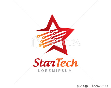 Star Technology logo symbol or icon template Star Technology logo symbol or icon template 122670843