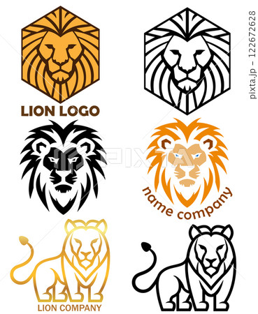 lion logo creative and original for your business or company set logotype vector illustration lion logo creative and original for your business or company set logotype vector illustration 122672628