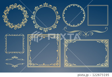 アンティークフレームセット 122673195