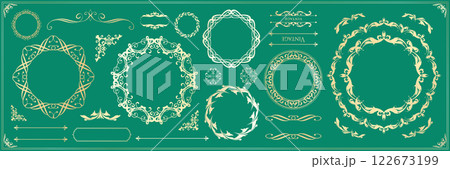 アンティークフレームセット 122673199