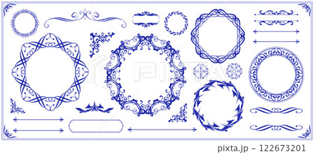 アンティークフレームセット アンティークフレームセット 122673201