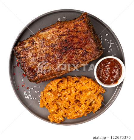 German patronentasche josper rack of pork ribs 122673370