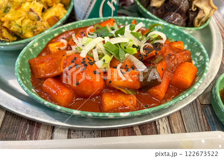 Korean street market food. tteokbokki Korean street market food. tteokbokki 122673522