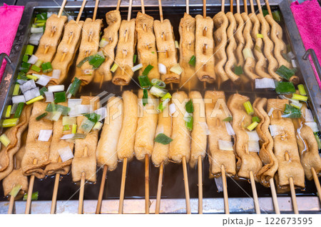 korean traditional street food. fish cake 122673595