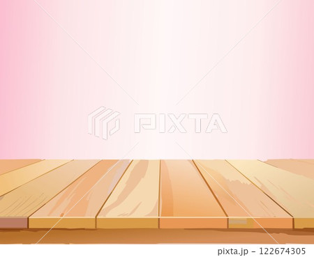 Empty wooden tabletop over pink background with copy space Empty wooden tabletop over pink background with copy space 122674305