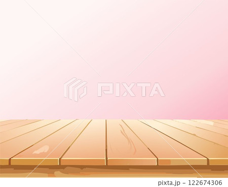 Empty wooden tabletop over pink background with copy space Empty wooden tabletop over pink background with copy space 122674306