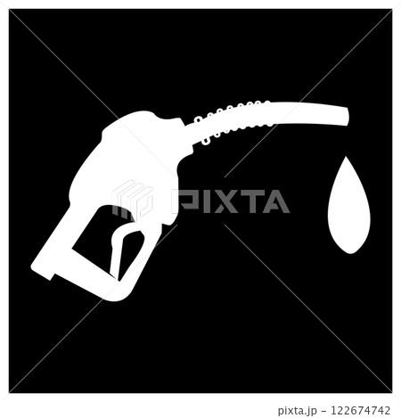 Fuel pump nozzle icon vector design 122674742