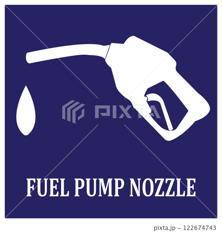 Fuel pump nozzle icon vector design 122674743