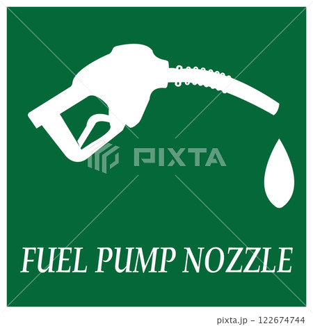 Fuel pump nozzle icon vector design 122674744