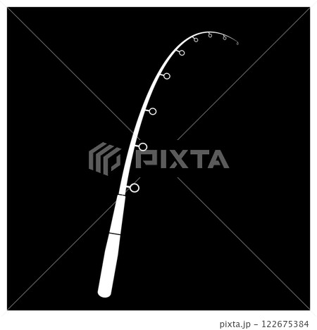 fishing rod icon simple design fishing rod icon simple design 122675384