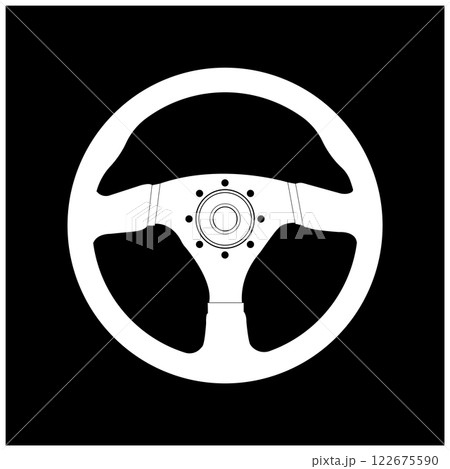 Steering wheel icon vector illustration Steering wheel icon vector illustration 122675590