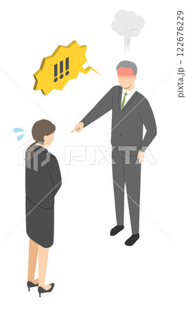 上司に叱られる部下3・アイソメトリック 上司に叱られる部下3・アイソメトリック 122676229