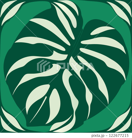 Tropical Leaves Vector Set  Exotic Botanical Illustration Design for Nature Branding and Creative Projects 122677215