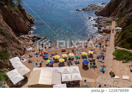 Secluded Beach in Tossa de Mar, Catalonia, Spain Secluded Beach in Tossa de Mar, Catalonia, Spain 122678099