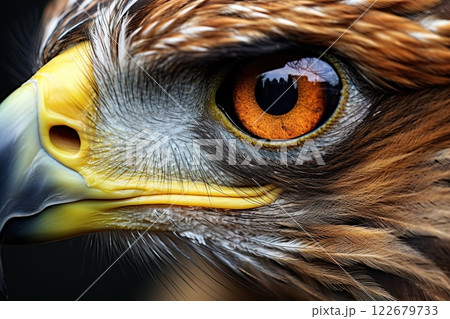 Bald Eagle closeup. Ai generative 122679733
