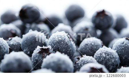 Storage of frozen berries in winter. Frozen blueberries 122680003