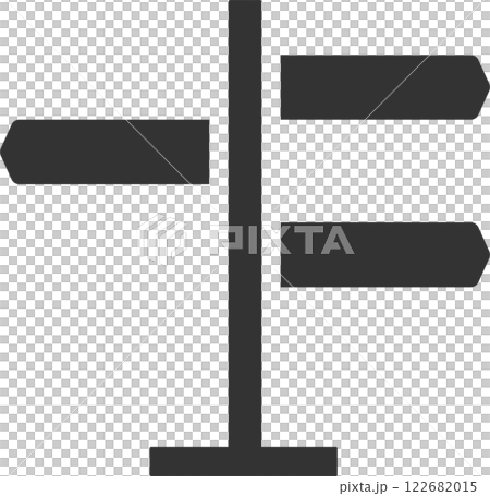 Directions board monochrome vector illustration icon Directions board monochrome vector illustration icon 122682015