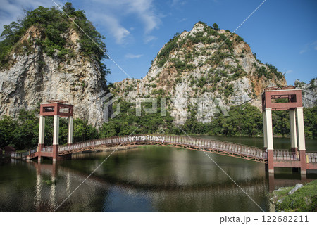 THAILAND RATCHABURI KHAO NGU ROCK PARK THAILAND RATCHABURI KHAO NGU ROCK PARK 122682211