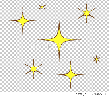 輝くキラキラのエフェクト、ピカピカ。 輝くキラキラのエフェクト、ピカピカ。 122682784