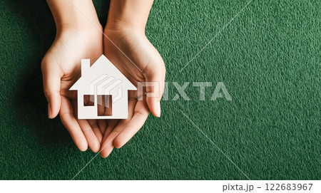 手頃な価格の住宅とコミュニティ開発、不動産投資の象徴的な表現 122683967