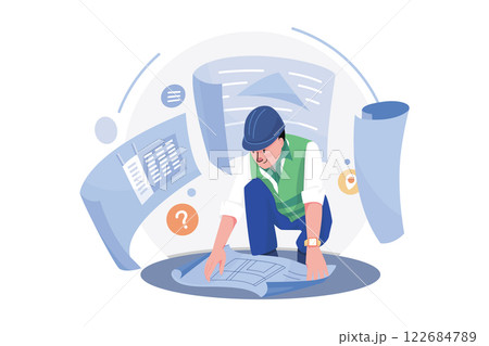 Civil Engineer Looking For Building Plan Civil Engineer Looking For Building Plan 122684789