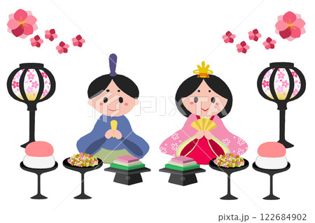 ひな祭り ひな祭り 122684902