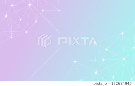 テクノロジーやデジタルネットワークの幾何学的なベクター背景素材 テクノロジーやデジタルネットワークの幾何学的なベクター背景素材 122684949