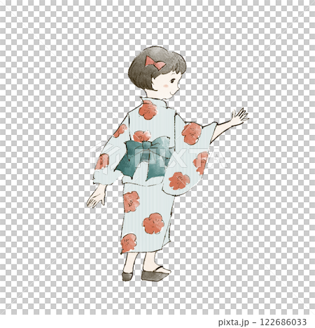 Girls in a yukata figure Girls in a yukata figure 122686033