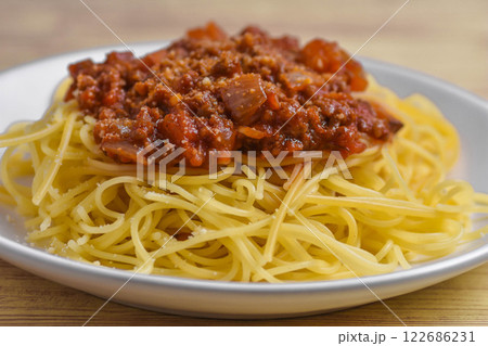 ミートソーススパゲティ 122686231