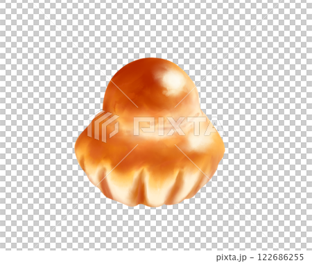 奶油蛋捲寫實水彩插畫 122686255