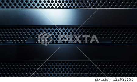 Perforated metal surface with industrial style. 122686550