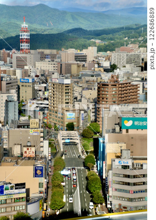 盛岡の街並み・マリオスからの眺望（岩手県・盛岡市） 122686889