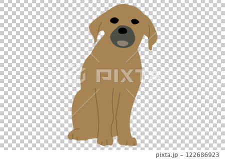 狗狗插畫簡單色彩 狗狗插畫簡單色彩 122686923