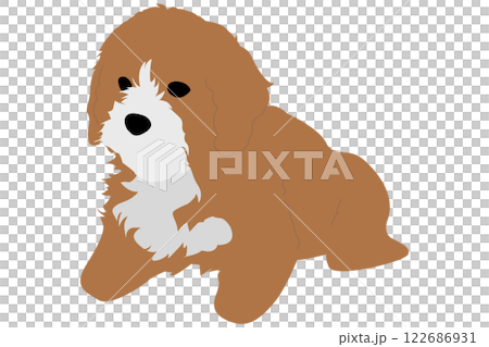 Dog illustration simple color Dog illustration simple color 122686931