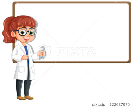 Young Scientist with Test Tube Young Scientist with Test Tube 122687070